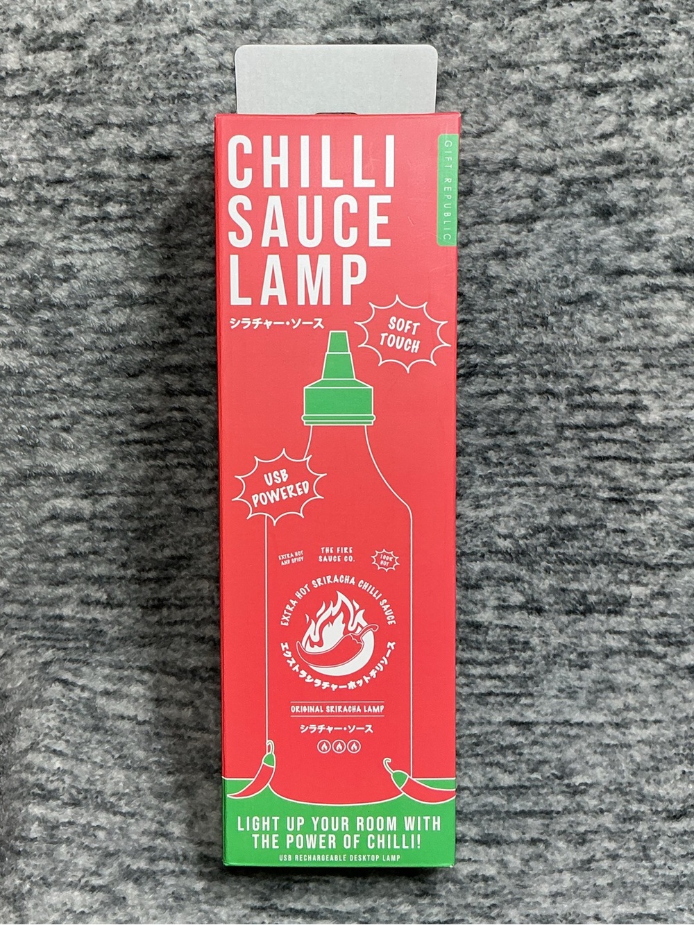 DESK LAMP-SRIRACHA CHILLI SAUCE ROOM DECOR LAMP Does not include common usb cord